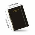thumbnail image 3 of Undated Coil Planner Notebook | Lay-Flat Design, Thick Bleed-Resistant Paper, Sturdy Protective Cover, Compact Size | Flexible Scheduling for Office, Journaling, Task Tracking, 3 of 3