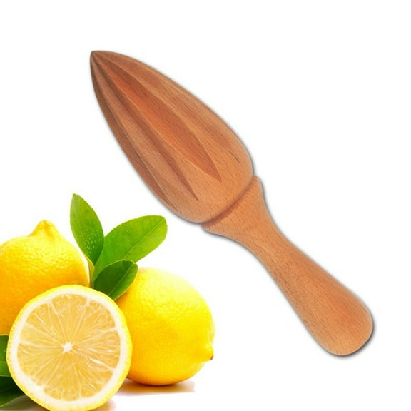 Wooden Citrus Juicer Handheld, Manual Orange Lime Lemon Juice Reamer Extractor, Wood Beech Lemon Reamer Citrus Juicer for Fruit Orange Lemon Daily Home Cafe Restaurant Kitchen Use