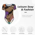 thumbnail image 3 of Saiise Scooby-Doo Bv Women's Bodysuits Crew Neck Round Neck Short Sleeves Slim Fit Casual Basic Extender Bodysuit Daily Jumpsuit T Shirts, 3 of 7