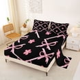 thumbnail image 2 of Erosebridal Girls Kawaii Flowers Bow Bed Sheets 4pcs,Teens Cartoon Floral King Sheets,Ultra Soft Home Decor, 2 of 5