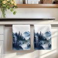 thumbnail image 7 of Blue Black Mountain Kitchen Towels Set of 2, Forest Pine Trees Abstract Art Absorbent Dish Towels for Kitchen, Microfiber Hand Towel, Quick Drying Tea Towel for Cleaning Decorative Dishcloths, 7 of 7
