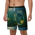 thumbnail image 2 of Gaeub Jelly Fish Mens Swim Trunks Stretch Beach Shorts Quick Dry for Men Swim Shorts Swimwear with Pockets- 3X-Large, 2 of 9