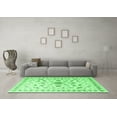 thumbnail image 3 of Ahgly Company Indoor Square Persian Emerald Green Traditional Area Rugs, 4' Square, 3 of 4