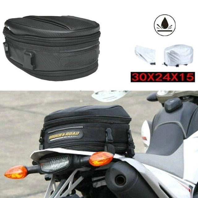 Sac de Selle Imperméable pour Moto Sac à Dos Extensible