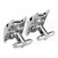 thumbnail image 3 of Batman Mask Cufflinks Silvertone Anti-Tarnish Superhero Jewelry, CL-13, 3 of 3