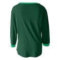 thumbnail image 6 of Lixiuxyad Women Basic Tee Long Sleeve Casual T Shirt Round Neck Color Loose Fit Basic Top Tee Blouse Comfortable Daily Wear Shirt,Green, 6 of 6
