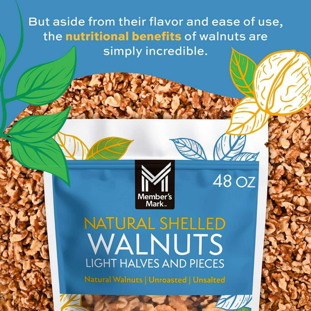walnutsさま専用 Member's Mark Natural Shelled Walnuts, 3 lbs. - Samsclub.com