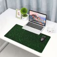 thumbnail image 5 of Bingfone Emerald Green Sparkling Large Gaming Mouse Pad,Extended Desk Mousepad with Stitched Edges,Non-Slip Base,Water Resist Keyboard Pad for Gamer, Office & Home, 29.5 x 16 in, 5 of 6
