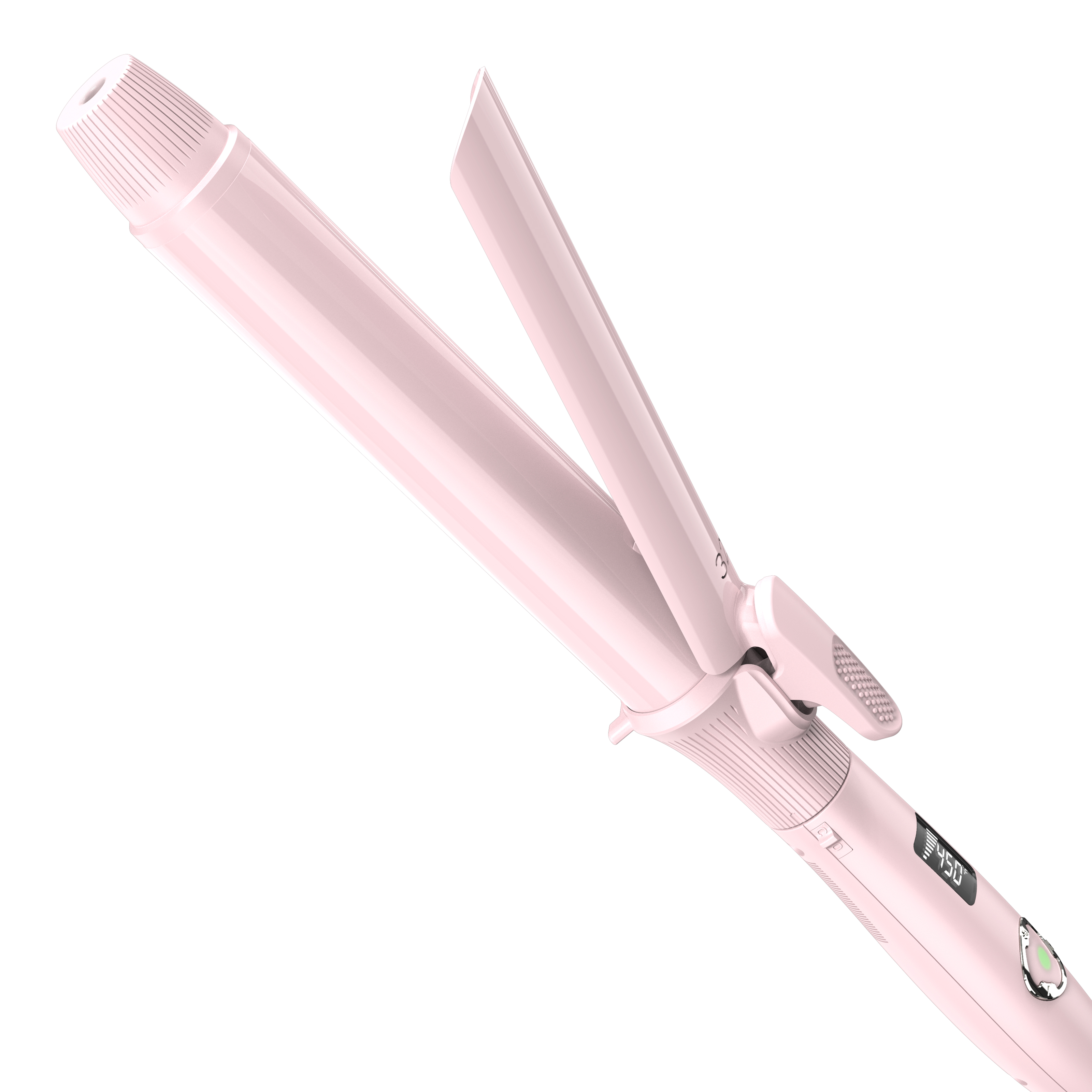 1 1/4 Inch Curling Iron with Clipped Tourmaline Ceramic Barrel Professional 1.25 Inch Hair Curler up to 450°F Dual Voltage for Traveling 60 Mins Auto Off Suit for Different