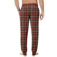 thumbnail image 4 of GrmtClth Mens Pajama Pants Lightweight Lounge Plaid Jogger Night Pants Comfy Classic Pj Bottoms with Drawstring & Pockets Wine XXL, 4 of 8