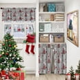 thumbnail image 2 of Christmas Tree Reindeer Kitchen Curtains with Valance and Tier Sets 36 Inch, 3 Pieces Snowflakes Rod Pocket Drapes Window Treatment Curtains for Kitchen Over Sink Bed Room Decor, 2 of 6