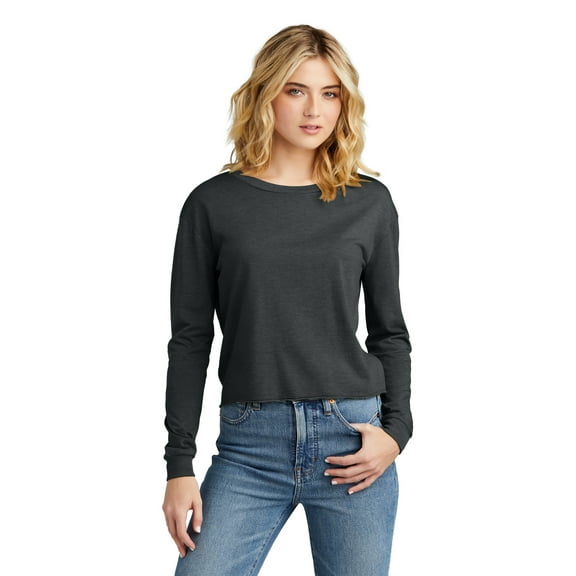 District Women's Perfect Tri Midi Long Sleeve Tee DT141
