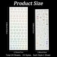 thumbnail image 2 of 1set 24 Sheets Holographic Stickers Photocard Sticker Packs PET Small Snowflake Cloud Self Adhesive Decals Decoration for Planner Journals Scrapbooking Phone Case Calendars Album DIY Arts, 2 of 8