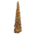 thumbnail image 1 of Árbol de NaviDad Emergente de 4.9 Pies, Árbol de NaviDad de Lápiz Artificial Plegable, Árbol de NaviDad Delgado Con Lentejuelas, Para El Hogar, Apartamero, porche, decoración, 1 of 7