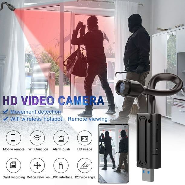 Mini cámara USB Deportes al aire libre 1080P HD Fotografía aérea DV Visión nocturna en el hogar 1080P WIFI inalámbrico Cámara portátil Videocámara Detección de movimiento Micro Body Cam