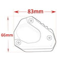 thumbnail image 2 of Woxiu Motocycle Kickstand Shoe Accessories Fit for Ka.wasaki Ninja 500 / Z500 2024 2025, Ninja 400 / Z400 2018-2025, Ninja ZX4RR/4R 2023-2025, Ninja ZX25R 2020-2025, 2 of 7