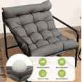 thumbnail image 5 of ELPOUSN 3-Piece Modern All-Weather Outdoor Lounge Set for 2 - Gray Balcony Furniture with Cushions, Stylish Garden & Patio Seating, 5 of 8