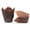 Brown 3"x2", variant on FURNIX Tulip Cupcake Liners Medium Baking Cups Muffin Wrappers Muffin Grease proof paper Baking cups,Tulip Baking Case for Birthday Parties,Weddings,Showers,Bakeries,Restaurants White Paper 3"x2"