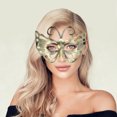 thumbnail image 5 of Unique Bargains 1 Pc Bees Party Mask Gold Tone Plastic, 5 of 5