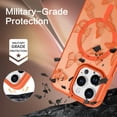 thumbnail image 3 of Funda BENTOBEN para iPhone 16 Pro Max Translúcida Naranja, 3 of 9