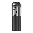 thumbnail image 2 of Auto Shut-Off 12V/24V Car Heated Cup - Stainless Steel Insulated Travel Mug with Temperature Control & Anti-Spill Lid, Leak-Proof Design for Truck/SUV/RV (Includes 110cm DC Power Cord) black, 2 of 9