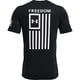 thumbnail image 5 of Camiseta Under Armour New Freedom Flag para Hombre Negra/Blanca, 5 of 6