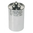 thumbnail image 1 of PowerWell 45+5 MFD 45/5 uf 370 or 440 Volt Dual Run Round Capacitor PW-45/5/R for Condenser Straight Cool or Heat Pump Air Conditioner - Guaranteed to Last 5 Years, 1 of 7
