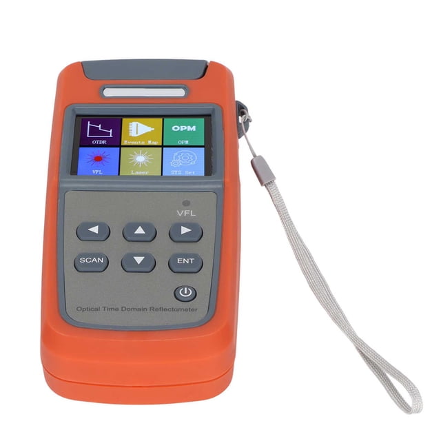 Reflectómetro de dominio de tiempo óptico OTDR portátil Tecnología 5 en 1 Medidor de potencia de fibra óptica de 1310 nm y 1550 nm para uso en campo