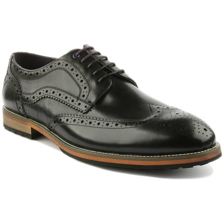 

JUSTINREESS Rudolph Men s Leather Lace Up Brogue Shoes In Black Size 13