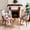 多彩, variant on Green Checkered Boho Accent Chair, High Wingback, Linen Upholstery & Wood Frame
