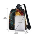 thumbnail image 3 of FORMRS Women's Travel Backpack Purse Anti-Theft Hidden Pockets Casual Shoulder Bag, Abstract Moon Sun Pattern, 3 of 7