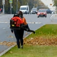 thumbnail image 2 of Wharick 63CC Gas Leaf Blower 665CFM 2-Stroke Powered Backpack Leaf Blower Snow Blower for Lawn Care Yard Dust Debris, 2 of 8