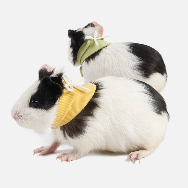 2PCS Small Animal Bandana Adjustable Bowknot Pet Triangle Bib Hamster Bandana Walmart