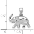 thumbnail image 5 of 14K White Gold 3D Polished Elephant Pendant Made In Indonesia k5337, 5 of 6