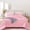 Pink, variant on SPRINDAY Fluffy Queen Comforter Set 3 Pieces - Beige Fleece Luxury Fuzzy Reversible Bedding Comforter Set, Soft & Warm Comforter All Season with 2 Pillow Cases