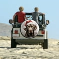 thumbnail image 6 of Camper Spare Tire Cover 13inch Chocolate Labrador Santa Hat Christmas Weatherproof Universal Wheel Protectors Merry Christmas Cute Animals Universal for Trailer SUV Truck Camper Travel, 6 of 8