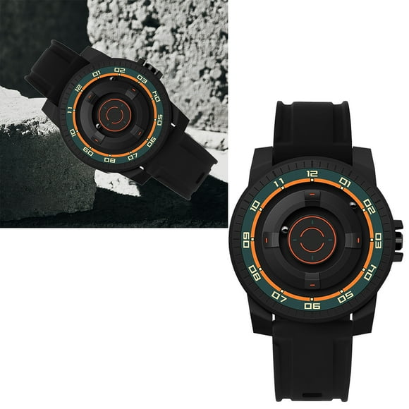 Magnetic Suspension Watch,Unisex Cool Watch Couple Watch Unisex Cool Quartz Wrist Watch for Couples with Black Shell His and Hers Watches for Men and Women