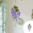 thumbnail image 5 of DAMAI 3 Strands Silk Blue Wisteria Artificial Flowers, 21.6 Inch Silk Flowers, Fake Wisteria Floral Hanging Plant Garlandfor Wall, Home, Garden, Wedding Decor, 5 of 6