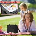 thumbnail image 4 of 6.7x7.8x10 Inch Insulated Lunch Box for Men And Women, Leak-Proof Cooler Lunch Bag with 4 Pockets, Adjustable Strap Ideal for Work, Picnic, Travel (Three Color Option), 4 of 5