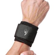 HiRui Wrist Compression Strap Wrist Brace Wrist Band Wrist Support for Fitness, Weight Lifting, Tendonitis, Carpal Tunnel Arthritis, Wrist Pain Relief, Wrist Wraps for Men Women, Adjustable (2 PCS)