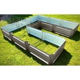 thumbnail image 3 of 108 x 108 x 18 Inch U Shaped Metal Planter Box | Durable Metal Raised Garden Bed in Galvalume Steel | Custom Colors and Different Sizes (Ash Grey), 3 of 5