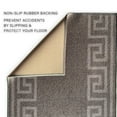 thumbnail image 4 of Runner Rug for Hallway Greek Key Design Gray Light Gray Color 26 Inch or 31 Inch Wide by Your Length Choice Slip Resistant Rubber Backing Stain Resistant Pile Stair Runner, 4 of 6