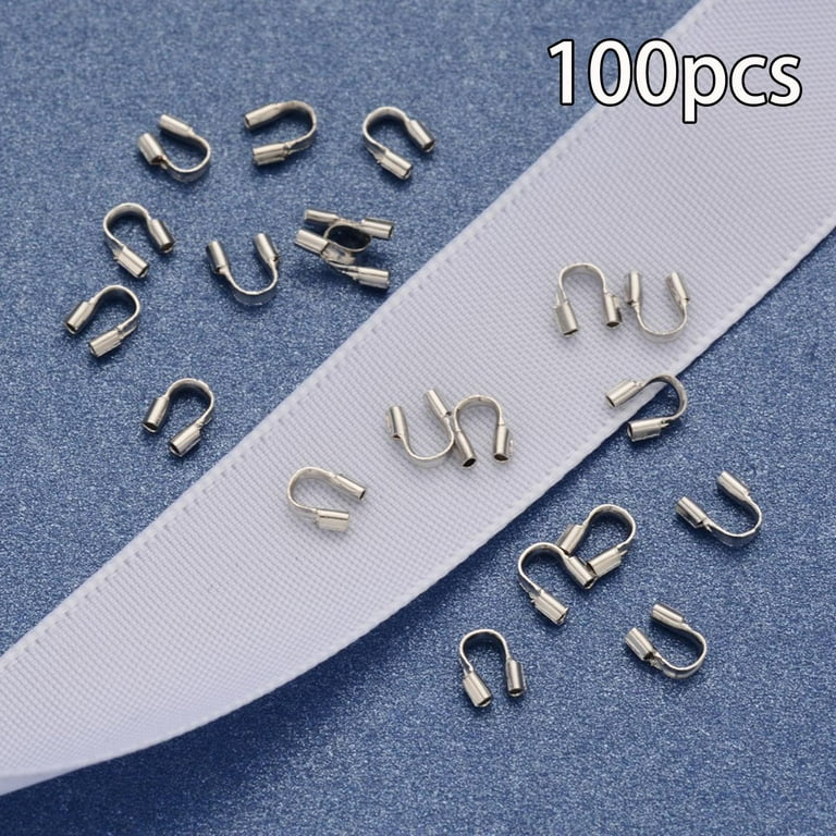 100Pcs Wire Guards Loops Wire Cable Protector for Jewelry Making
