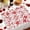 4#, variant on Valentine's Day Placemats Set of 1 Heart Print Table Mats Holiday Dining Decor Romantic Couples Dinner Party Table Setting Washable Polyester Kitchen Decorations