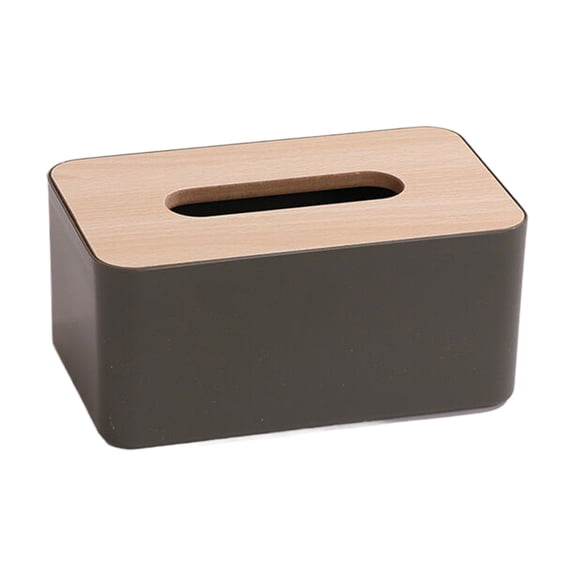 Tissue Box Cover,Tissue Holders,Tissue Box Holder for Bathrooms,Bamboo Cover Plate,Home and Office,8.27x5.12x3.54in (Green)
