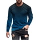 thumbnail image 2 of Blusas y camisas de manga larga con cuello redondo para hombre, blusa informal de manga larga con cuello redondo y estampado, blusa de poliéster para hombre, 2 of 4