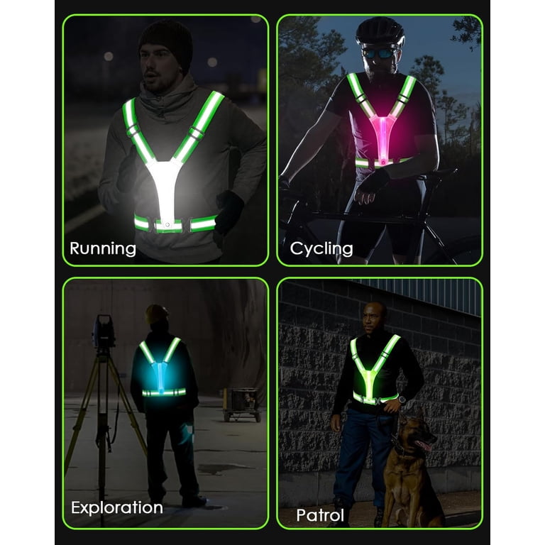 LED Reflective Vest, Rechargeable Safety Gear photo 4