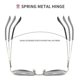 thumbnail image 4 of Heart Sunglasses Women Polarized Metal Frame Trendy Cute Heart Shaped Sunglasses Uv400 Protection, 4 of 5