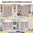 thumbnail image 5 of Vintage Pink Flower Kitchen Curtains Window Panels, Spring Floral Leaves Pastoral Birds Plants Insulated Window Treatment Curtain, Grommet Curtains for Bedroom/Living Room/Bathroom, 2 Piece 42"Wx54"L, 5 of 8