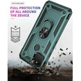 thumbnail image 5 of Phone Case for Google 5,Google Pixel 5 Case, [ Military Grade ] Shock-Absorption Bumper Cover Google Pixel 5 Anti-Scratch Case with Ring Car Mount Kickstand for Google Pixel 5 5G - Teal, 5 of 10